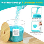 Laundry Pods Container & Dryer Sheet Holder, Laundry Room Organization and Storage Jars with Lids, Labels & Scoops for Powder Detergent Scent Booster - Image 4