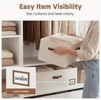 StorageWorks 10 Inch Tall Under Bed Storage Containers with Clear Lid - Image 3