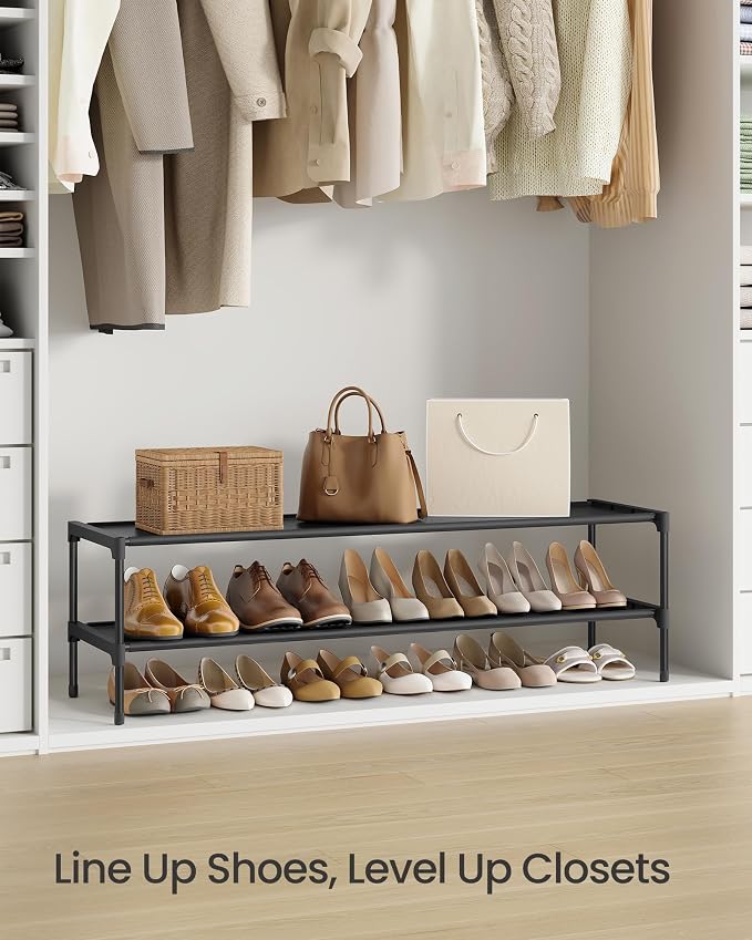SONGMICS 2-Tier Shoe Rack, Space-Saving, Shoe Storage Organizer - Image 6