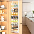 Churboro 9 Tier Over Door Pantry Organizer, 2-in-1 Adjustable Spice Rack by Churboro