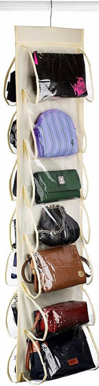 Handy Laundry Hanging Shoe Organizer - 14 Pockets - Clear Pockets Will Protect Your Shoes, Handbags, Purse & Enable You to Find Them Easily. Hang it in a Closet to Keep Your Closet Neat & Organized. - Image 3
