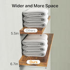 BAYKA Rustic Brown Bathroom Floating Shelves, 15.7in, 3Pk, Wall Mount Shelf - Image 5