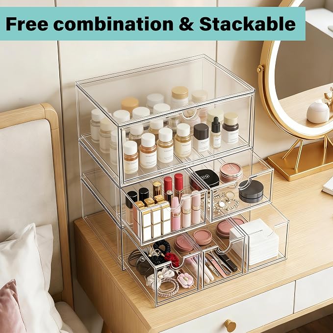 Prsildan Tea Bag Organizer K Cup Holder Drawer Coffee Pods Storage, 2 Pack - Image 5