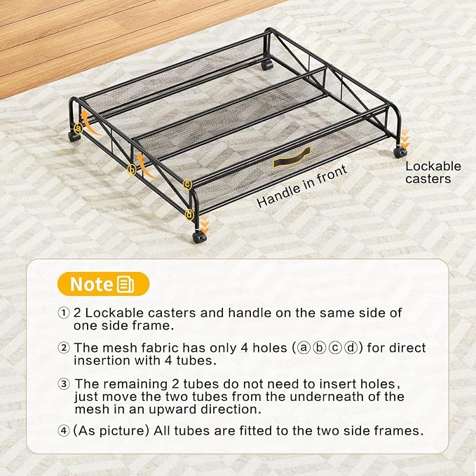 Under Bed Shoe Storage Organizer,1 Pack Shoe Storage with Wheels for Shoe Organizer for Closet Drawer Space Saving for Bedroom - Image 6