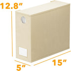 SpaceAid 10 Pack Bed Sheet Organizers and Storage, Foldable Sheet Organizer for Linen Closet, Sheets Set Folder Keeper with Window XL (Queen & King Size) Organizing Bedding Container, Beige - Image 7