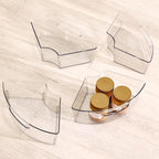 iDesign Plastic Lazy Susan Cabinet Storage Bin, 1/4 Wedge Container for Kitchen, Pantry, Counter, BPA-Free, 12.5 in x 6.75in x 4in Set of 4, Clear - Image 7