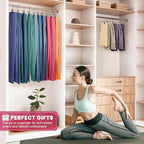 30 Pack Pants Hangers with Clips,Legging & Jean Hangers for Closet Hanging | Space Saving Clip Hangers for Yoga Pants, Jeans, Shorts, Skirts and Hats,Closet Organizers and Storage - Image 2