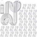 80Pcs Space Saving Hanger Hooks, Plastic Hanger Connector Hooks Clear by Besslly