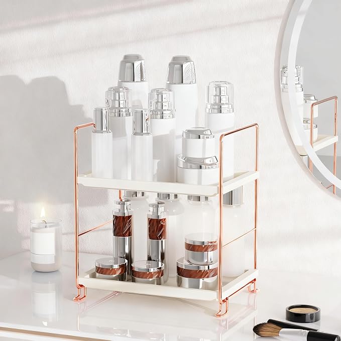 FSyueyun 2-Tier Bathroom Countertop Organizer, Makeup Organizer for Vanity - Image 6