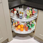 URALFA lazy susan organizer for cabinet, 1/8 Wedge, 6 Pack - Image 5