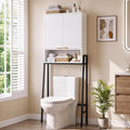 Over The Toilet Storage Cabinet,25" W Bathroom Organizer, White by Unknown