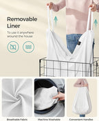 SONGMICS Laundry Hamper, Collapsible, 29 Gal. (110L) - Image 7