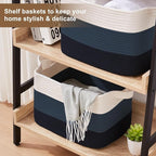 OIASKET Storage Basket for Organizing 3 Pack, Woven Baskets for Storage - Image 5