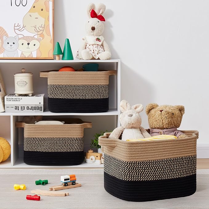 OIASKET Storage Basket for Organizing 3 Pack, Woven Baskets for Storage - Image 6