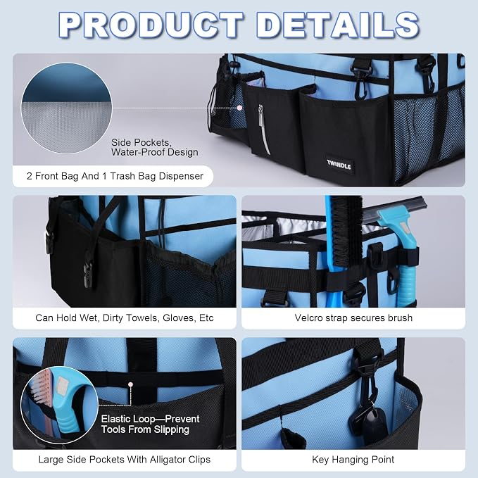 Extra-Large Cleaning Caddy Organizer,Cleaning Caddy for Cleaning Supplies - Image 3