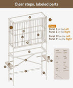 Afuly Bamboo Over the Toilet Storage Cabinet with Doors, Natural - Image 9