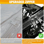 Plastic Storage Bags with Easy-Glide Zipper, Pack of 8, Durable Clear Vinyl Zippered Storage Bags for Clothes Sweaters Comforters Blankets Sheets Bedding (12 x 12 x 3.9 Inch, Transparent Black) - Image 7