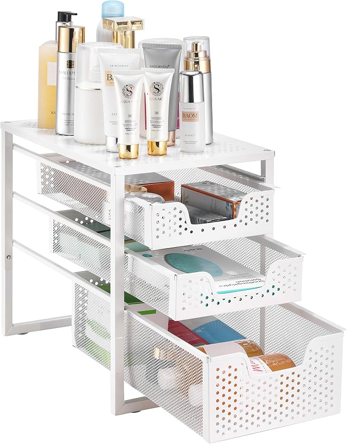 Simple Trending Under Sink Organizer 3-Tier with Sliding Storage Drawer - Image 4