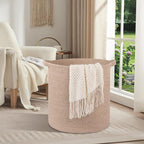 OIAHOMY 80L Laundry Basket Laundry Hamper Nursery Hamper Brown - Image 2