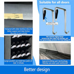 shoe organizer,70 Pounds Large Capacity,20-30-Pair over the door shoe organizer,10 Tiers shoe rack for closet,New upgrade Anti-scratch heavy duty hook and Bamboo material Baffle,Grey/Black - Image 2