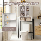Over The Toilet Storage Cabinet,25" W Bathroom Organizer, White - Image 4