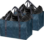CleverMade XXL Storage Basket Tote, 76L Storage Bag, 2 Pack, Ocean - Image 8