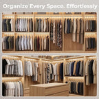 HOUSE DAY Grey Plastic Hangers 60 Pack, Slim Space-Saving Clothes Hangers - Image 7