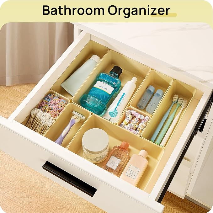 Vtopmart 25 Pack Plastic Drawer Organizers with Non-slip Rubber Pads - Image 5