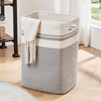 OIAHOMY Laundry Hamper Collapsible Laundry Basket Clothes Organizer Gray by MasterofSpaceOptimization