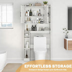 OMOCCUIT Over The Toilet Storage Cabinet,32" Over Toilet Bathroom Organizer - Image 3