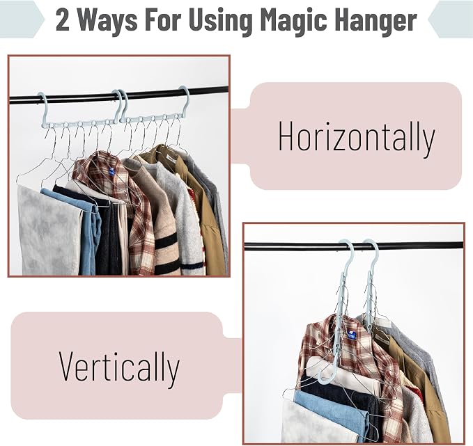 Mr. Pen- Space Saving Hangers for Clothes, 12 pcs, Pastel Horizon Colors - Image 4