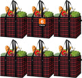 Reusable Grocery Bags 6 Pack, Foldable & Water Resistant Shopping Bags by WiseLife
