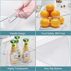Oubonun Lazy Susan Cabinet Organizer Bins 6 Pack, 1/8 Wedge - Image 4
