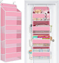 Over the Door Organizer, 4 Large Pocket Hanging Storage with 40lb Capacity by Unknown