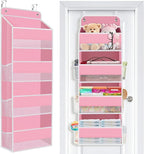 Over the Door Organizer, 4 Large Pocket Hanging Storage with 40lb Capacity by Unknown