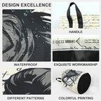 Gothic Skull Laundry Basket Foldable Laundry Hamper With Handles Clothes Storage Bucket Organizer Laundry Bag For Bedroom Bathroom Laundry Storage 19.6 x 15.7 - Image 3