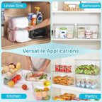 Vtopmart 2 Pack Clear Trash Bag Holder, Stackable Garbage Bag Dispenser - Image 7