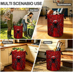 Halloween Laundry Basket Foldable Laundry Hamper With Handles Clothes Storage Bucket Organizer Laundry Bag For Bedroom Bathroom Laundry Storage 19.6 x 15.7 - Image 8