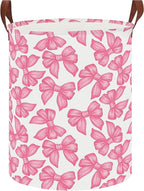 NTAOHAMPER Laundry Hamper,Laundry Basket,Baby Nursery Hamper,Waterproof Storage Bin,Clothes Organizer Basket,Room Decor(Big Bowknot) by NTAOHAMPER