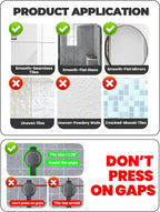 Corner Shower Caddy Suction Cup,Shower Shelves with Hooks,No Drilling Powerful Upgrade Suction Bathroom Corner Organizers and Storage,Removable Waterproof Rustproof Shower Shelf Bathroom Decor(3) - Image 9