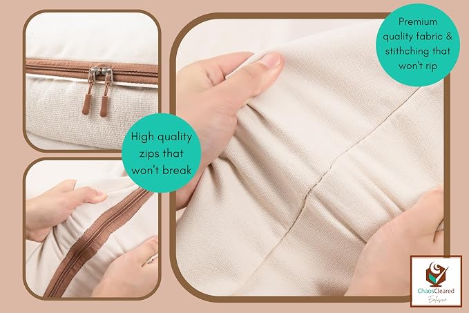 100% Cotton Cashmere & Wool Storage Bag – Breathable Sweater Storage Bag for Cashmere, Wool, Knitwear & Delicate Garments – Dust & Moisture Protection - Image 5