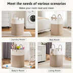 Artfeel Laundry Basket,Woven Cotton Rope Laundry Hamper,60L Versatile Storage for Dirty Clothes,Baby Toys,and Blankets in Bathroom, Nursery,and Living Room - Image 5