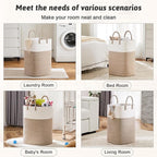 Artfeel Laundry Basket,Woven Cotton Rope Laundry Hamper,40L Versatile Storage for Dirty Clothes,Baby Toys,and Blankets in Bathroom, Nursery,and Living Room - Image 5