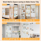 16 Pockets- Over Door Hanging Storage Organizer with 4 Kinds Pouch,Behind Closet Hanging Shelf Holder for Sock,Hat,Underwear,Travel Outfit,Shoes,Back of Door Space-saving Organization for Home,Dorm,RV - Image 9