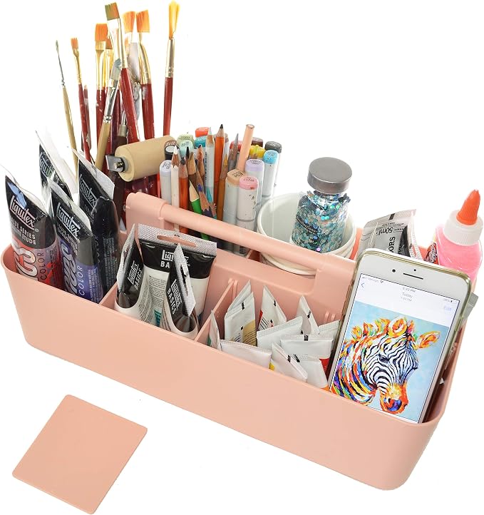 Enjoy Office Desk Storage Organizer 8 compartments Box DIY Box Remote Cosmetic Holder Pen Pencil Stationery Basket -Made In USA by EnjoyOrganizer
