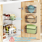 NiHome 5PC Cabinet Door Lid Organizer, Metal Basket for Tumbler Tupperware - Image 4