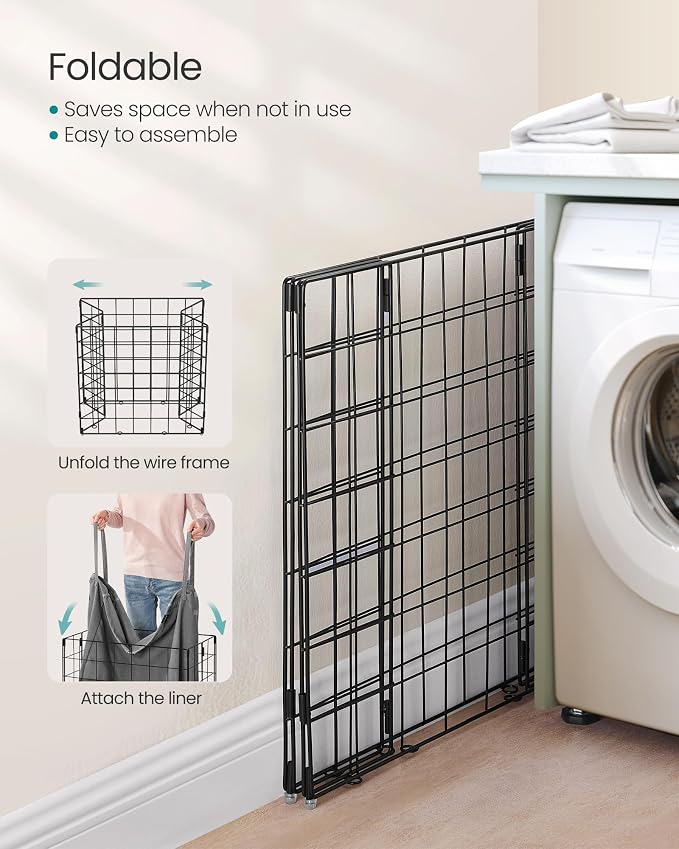 SONGMICS Laundry Hamper, Collapsible, 34.3 Gal. (130L) - Image 6