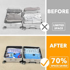 SpaceAid Travel Vacuum Bags for Luggage with Electric Pump, 21 Pack Vacuum Seal Bags for Clothing Travel, Space Saver Compression Bag for Backpack and Suitcase - Image 3