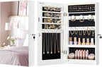 SONGMICS Lockable Jewelry Cabinet Armoire with Mirror, Wall-Mounted - Image 8