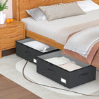 EE-RoomWorld Underbed Storage Bins With Wheels, No Assemble Required 10 inches Height Large Capacity Rolling Underbed Shoe Storage Containers，Dorm Underbed Storage Drawers - Image 5
